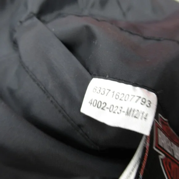 Harley Davidson‎ Jacket Youth Medium 12-14 Orange Wool Varsity Reversible READ